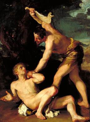 Gaetano Gandolfi Cain Killing Abel France oil painting art